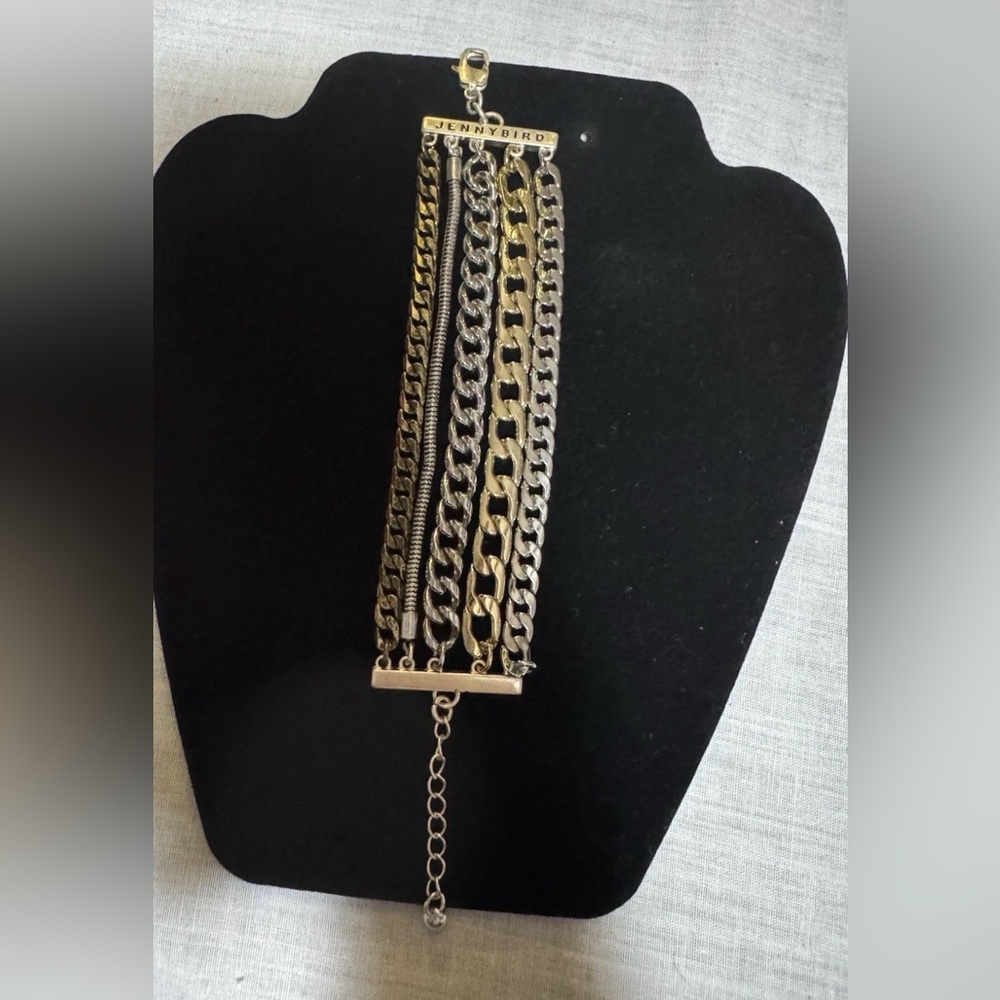 Jenny Bird Chunky Chain Bracelet Mixed Metal